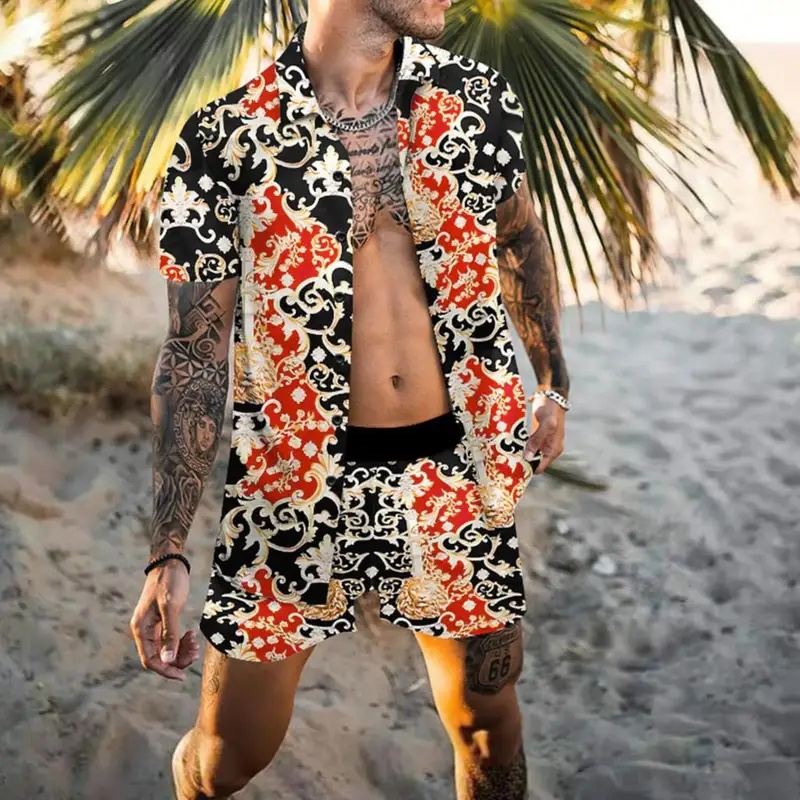 Set Kemeja Pria Musim Panas Mo - Summer Clothing Sets Men ulasan dan harga