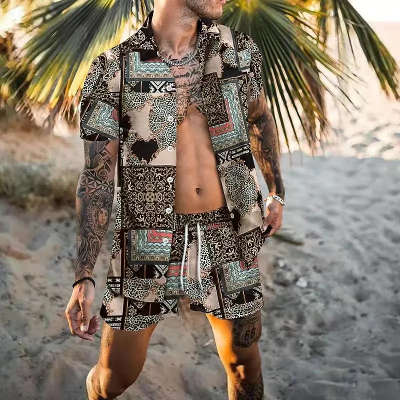 Set Kemeja Pria Musim Panas Mo - Summer Clothing Sets Men ulasan dan harga