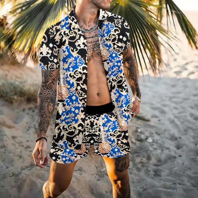 Set Kemeja Pria Musim Panas Mo - Summer Clothing Sets Men ulasan dan harga