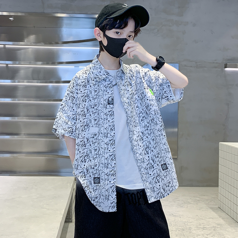 Kemeja Lengan Pendek Desain An - Summer Clothing Drawing For Kids ulasan dan harga