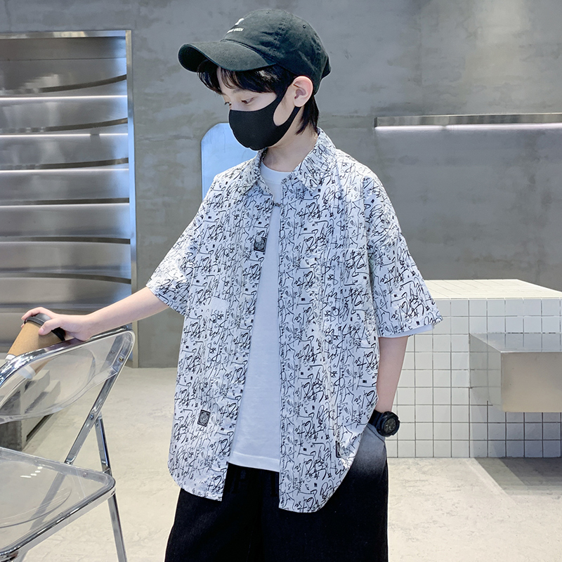 Kemeja Lengan Pendek Desain An - Summer Clothing Drawing For Kids ulasan dan harga