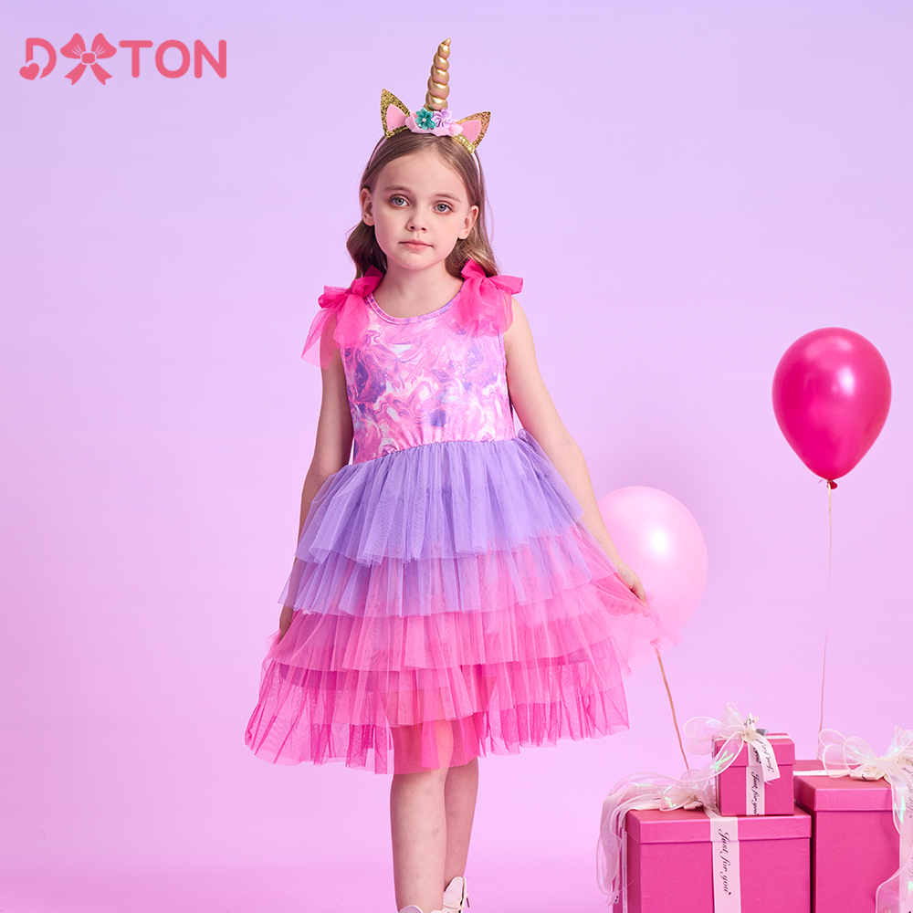 Gaun Pesta Anak Perempuan DXTO - Summer Clothing Drawing For Kids ulasan dan harga