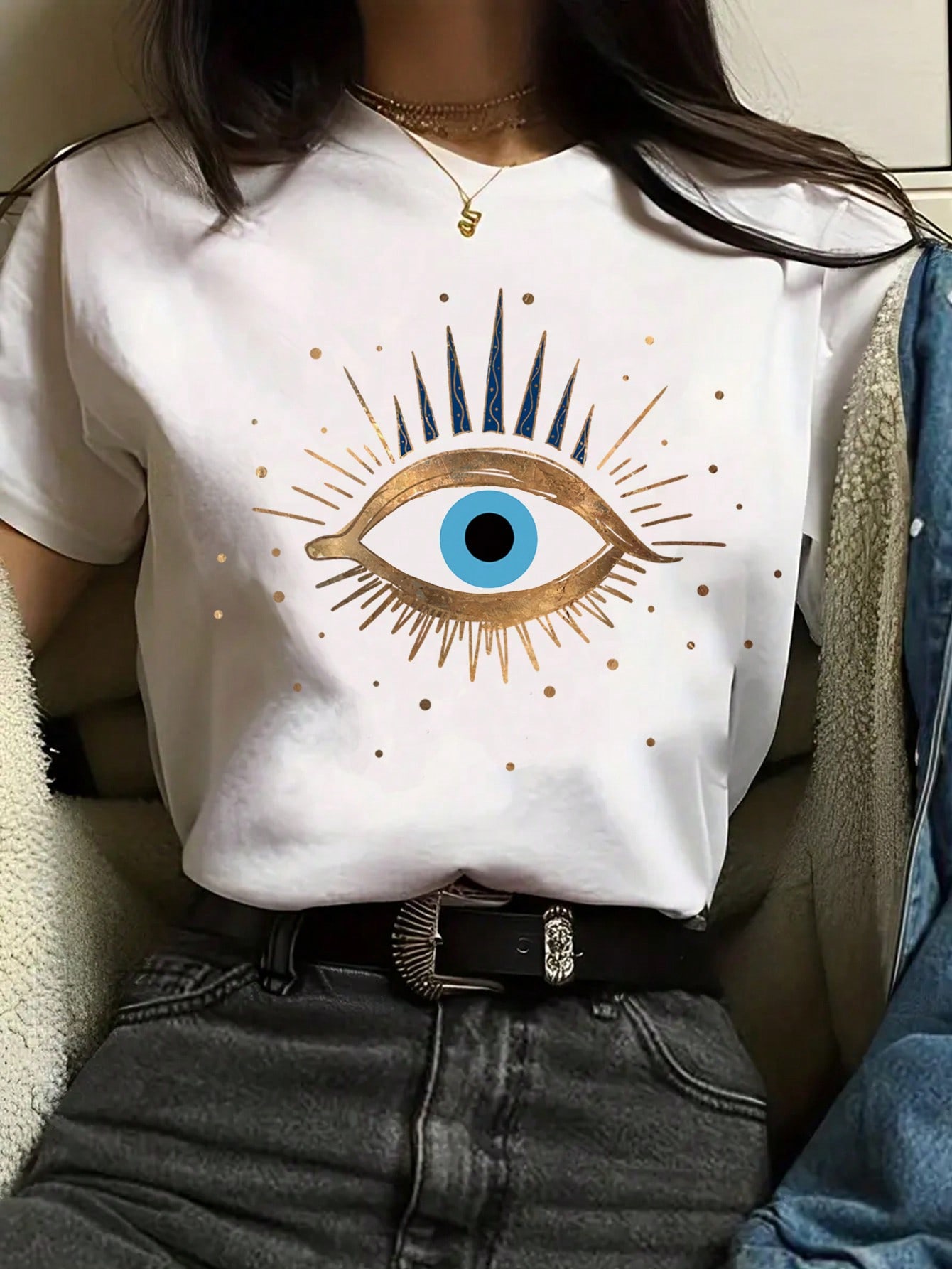 Tren fesyen baru wanita, kaos  - Summer Clothing Logo ulasan dan harga